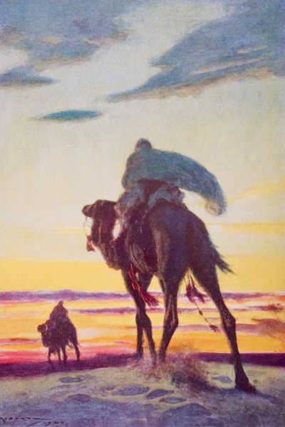 The Flight of Muhammad to Medina, ilustração de 
