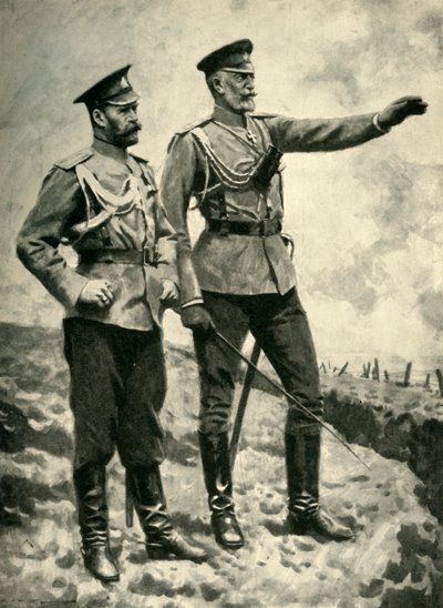As mudanças no comando russo, setembro de 1915. Primeira Guerra Mundial, c1920. de Arthur C. Michael