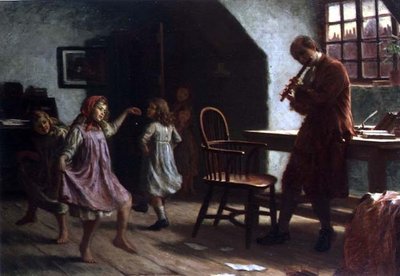 Crianças Dançando perante Oliver Goldsmith de Arthur Claude Cooke