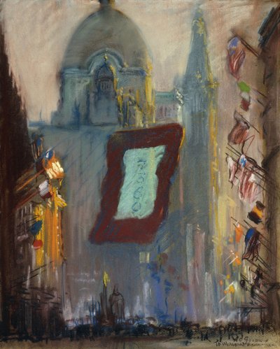 Nova York com Bandeiras de Arthur Clifton Goodwin
