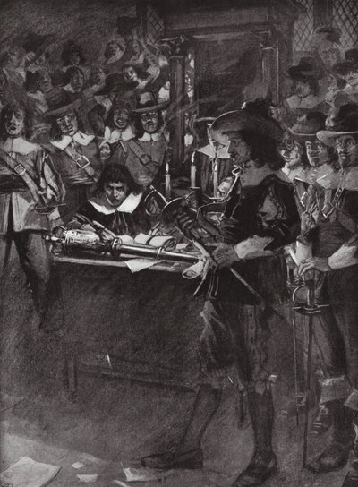 Strafford entrega a sua espada na Câmara dos Comuns de Arthur David (after) McCormick