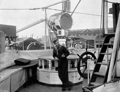 Holophote a bordo do HMS Imperieuse, 1896 de Arthur Debenham