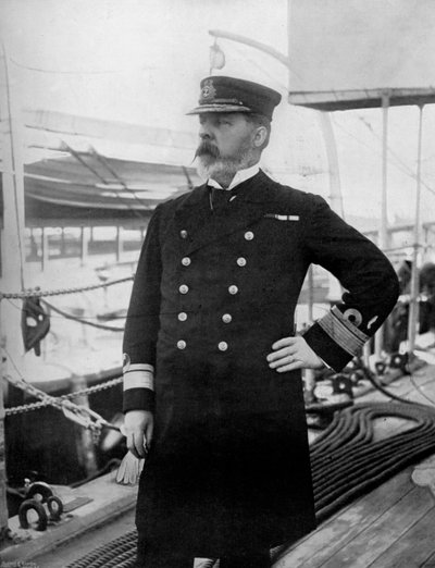 Contra-Almirante Henry Bury Palliser, comandante da frota do Pacífico Britânico, 1896. de Arthur Debenham