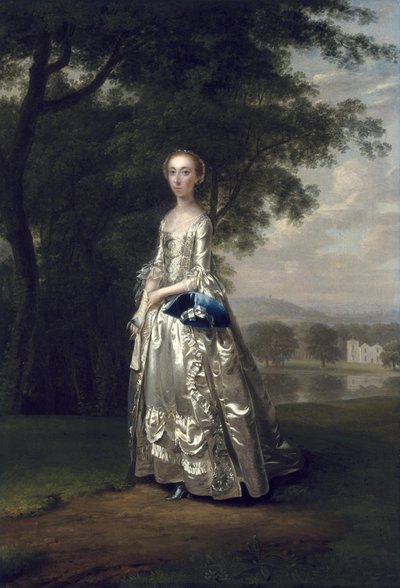 Retrato de uma senhora numa paisagem de Arthur Devis