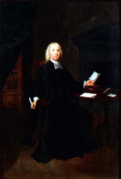 Retrato do Rev. William Farington, Vigário de Leigh em Lancashire, c.1741-42 (óleo sobre tela) de Arthur Devis
