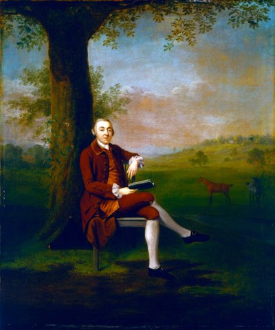 Retrato possivelmente de John Trevor, 3o Barão Trevor da colina de St. Anne, Surrey e Trevalyn Hall, Denbighshire, 1763 de Arthur Devis