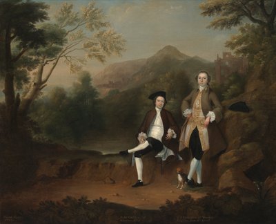 Robert Gwillym de Atherton e William Farington de Werden de Arthur Devis