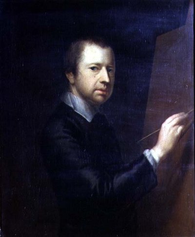 Auto-retrato, c.1754 (óleo sobre tela) de Arthur Devis