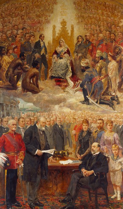 Uma alegoria do Império Britânico de Arthur Drummond