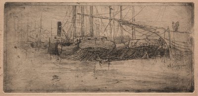 Deslize ao longo do rio Cuyahoga, 1887. de Arthur E. Schneider.