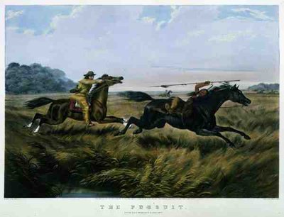 The Pursuit, pub. por Currier & Ives de Arthur Fitzwilliam (after) Tait