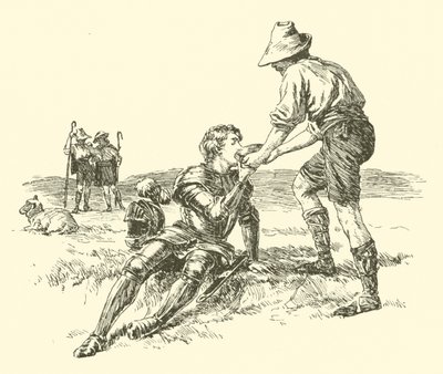 Sir Calidore, Knight Of Courtesy, The Quest Of The Blatant Beast (gravura) de Arthur George Walker