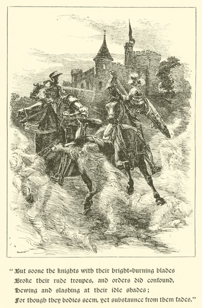 Sir Guyon, A Casa da Temperança (gravura) de Arthur George Walker