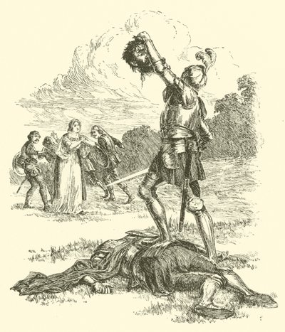 As Aventuras de Sir Artegall, The Tyrant Grantorto (gravura) de Arthur George Walker