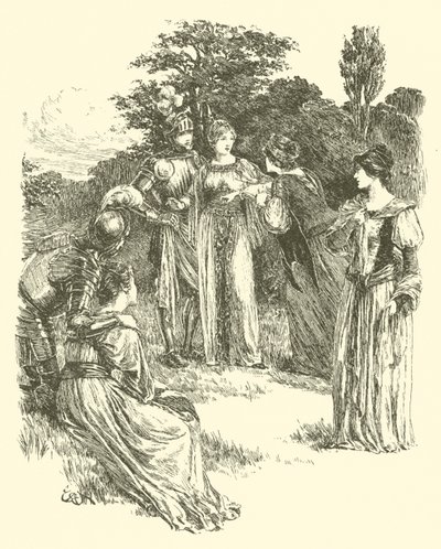 The Legend Of Britomart, A Viga de Ouro Premiada (gravura) de Arthur George Walker