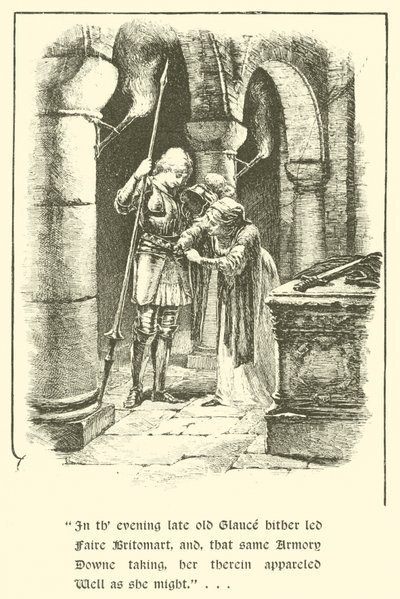 The Legend of Britomart, How Britomart Set Forth On Her Quest (gravura) de Arthur George Walker