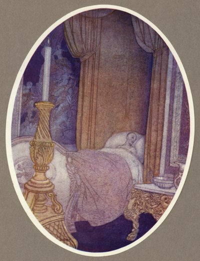 O Bispo ordena a sua tumba na Igreja de São Praxed (cor litho) de Arthur George Watts