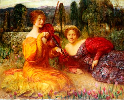 Músico do Silêncio, 1900 de Arthur Hacker
