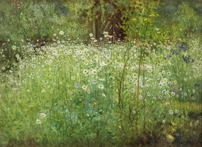 Margaridas e íris, 1920 de Arthur Hacker
