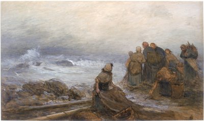 A colheita do mar (bodycolour) de Arthur Hardwick Marsh