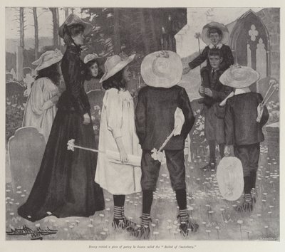 The Canterbury Pilgrims, por E Nesbit de Arthur Herbert Buckland