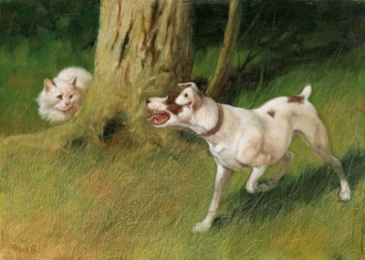 Cão e gato de Arthur Heyer