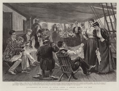 Divertimentos a bordo de um Ocean Liner, um jogo de costura para homens de Arthur Hopkins