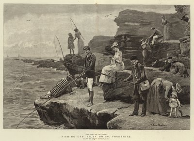 Pesca, desligado, Filey, Brigg, yorkshire de Arthur Hopkins