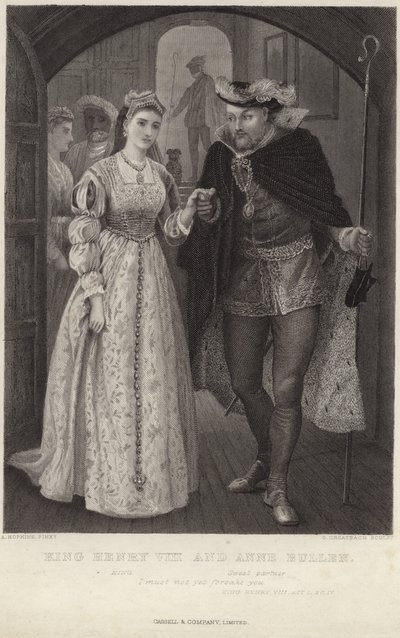Rei Henry VIII e Anne Bullen de Arthur Hopkins