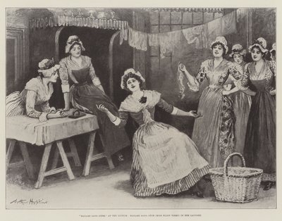 Madame Sans-Gene, no Lyceum, Madame Sans-Gene (Miss Ellen Terry) em sua lavanderia de Arthur Hopkins