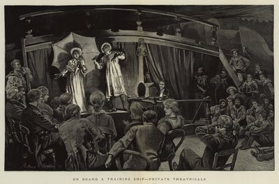 A bordo de um navio de treinamento, teatrais particulares de Arthur Hopkins
