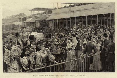 Royal Ascot, o recinto antes da corrida pela copa de Arthur Hopkins