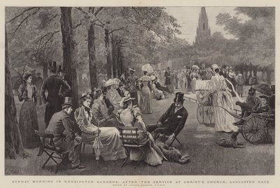 Domingo de manhã em Kensington Gardens, após o serviço na Igreja de Cristo, Lancaster Gate de Arthur Hopkins