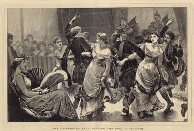 O Baile Caledonian, dançando o Reel O &39;Tulloch de Arthur Hopkins
