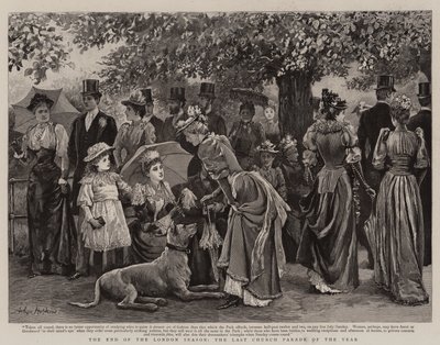 O fim da temporada de Londres, o último desfile de igreja do ano de Arthur Hopkins