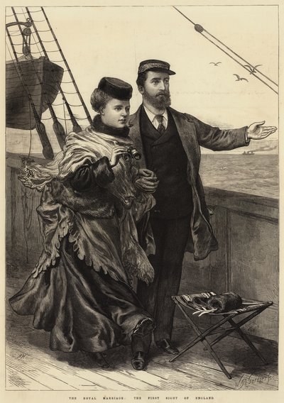 O casamento real, a primeira visão da Inglaterra de Arthur Hopkins