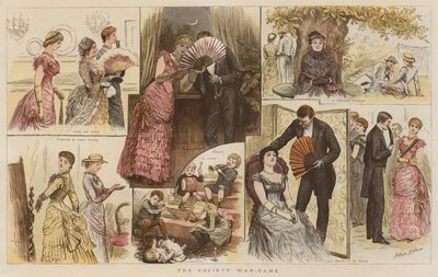 O jogo de guerra da sociedade (chromolitho) de Arthur Hopkins