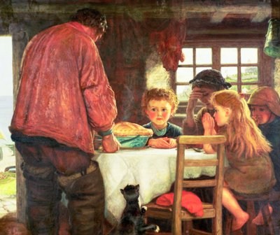 Dizendo graça ou o capitão e sua tripulação de Arthur Hughes