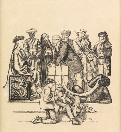 Comércio, 1871 de Arthur Hughes