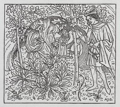 Hans Christian Andersen: O Jardim do Paraíso (litho) de Arthur Joseph Gaskin
