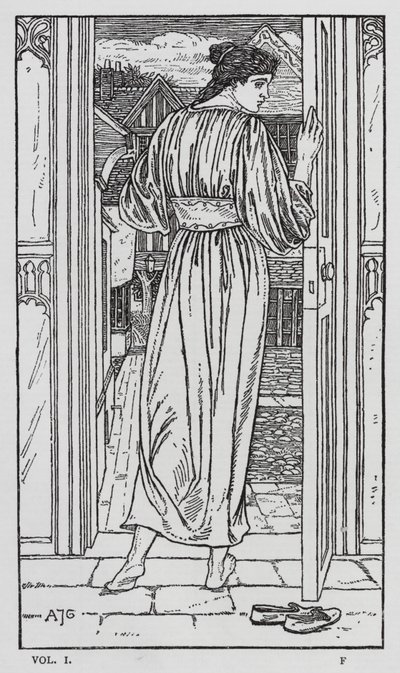 Hans Christian Andersen: O Goloshes da Fortuna (litho) de Arthur Joseph Gaskin