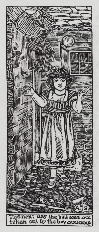 Hans Christian Andersen: Os Amantes (litho) de Arthur Joseph Gaskin