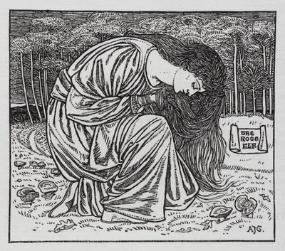 Hans Christian Andersen: O Elfo Rosa (litho) de Arthur Joseph Gaskin