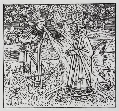 Hans Christian Andersen: A Caixa Tinder (litho) de Arthur Joseph Gaskin