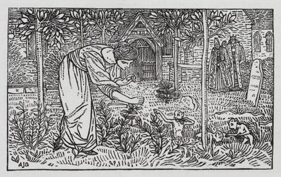 Hans Christian Andersen: Os Cisnes Selvagens (litho) de Arthur Joseph Gaskin