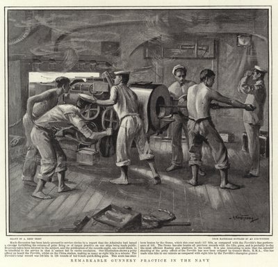 Prática Notável de Artilharia na Marinha de Arthur Kemp Tebby