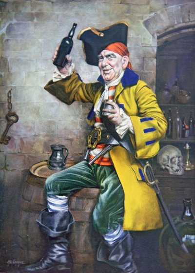 Um tipo de Pirata (cor litho) de Arthur Longlands Grace