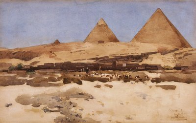 "Pyramids", 1881 de Arthur Melville