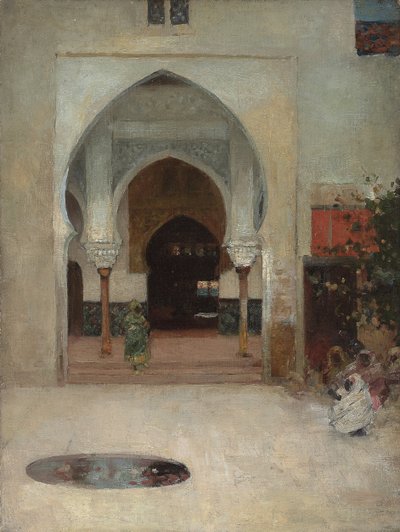 Estudo para "Na porta do Seraglio", c. 1890 de Arthur Melville