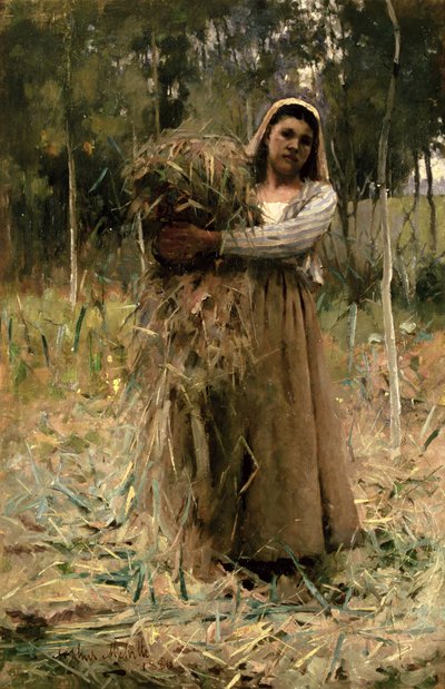 A menina do camponês (o coletor do bicha) 1880 de Arthur Melville